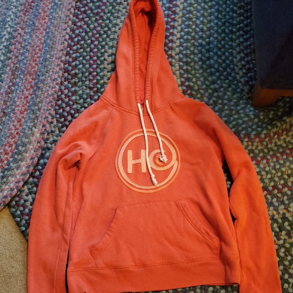 Hollister Hoodie Coral Size Small